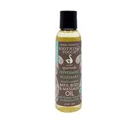 Organic Peppermint Rosemary Bath and Body Oil 4 Ounces by Soothing Touch