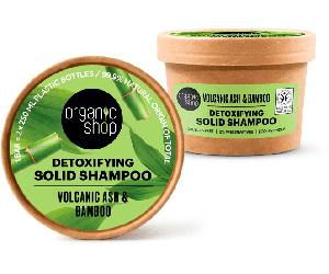 Organic Shop Champú Sólido Detoxificante Cenizas Volcánicas Y Bambú 60 gr