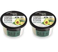 Organic Shop Express Miel Aguacate Mascarilla Capilar Reparadora - 250 ml (Paquete de 2)
