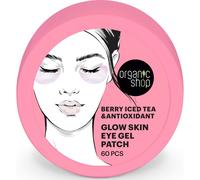 Organic Shop Parches de gel para ojos – Té helado de bayas antioxidante – 60 uds