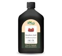Organic Zing Aceite de semilla de fresa (Fragaria × piña) | Aceite de transporte puro y natural para masaje, cuidado del cabello, 1000 ml