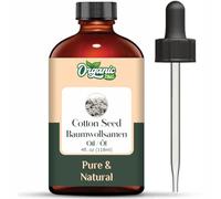 Organic Zing Cotton Seed Oil | Pure & Natural Essential Oil for Skincare, Hair Care & Massage - 118ml/3.99fl oz