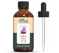 Organic Zing Saffron Oil | Pure & Natural Essential Oil for Skincare, Hair Care & Massage - 30ml/1.01fl oz