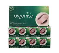 Organica Eyebrow Threading Antibacterial Cotton Threads Facial Hair Removal 300m - Box of 8 Spools by Vardhman Vanity
