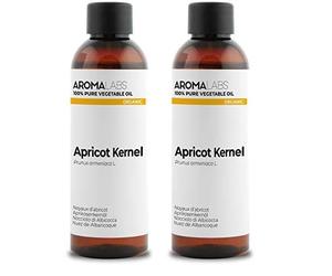 ORGÁNICO - Aceite vegetal Nuez de albaricoque - 100mL - 100% Puro, Natural, Prensado en frío y Certificado AB - AROMA LABS (Marca Francesa) (Paquete de 2)