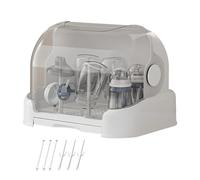 Organisateur De Biberons Avec Séchoir 31,5 Cm Anti Poussière - Support De Rangement Réutilisable Avec Égouttoir Amovible Pour Cuisine Chambre Bébé Maison Garderie