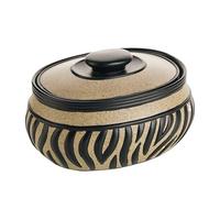 Organisateur De Bijoux - Petite Boîte En Résine Avec Couvercle, Design Élégant À Imprimé Zèbre Pour Accessoires, Bague Collier Bracelet Boucles D'Oreilles | Coffret Cadeau Pour Femmes Filles Mariées
