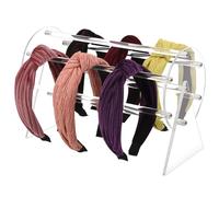 Organisateur Rotatif 360° pour Accessoires Cheveux en Acrylique - support de bandeau en acrylique, rangement accessoires cheveux, select pinces à cheveux pour filles et femmes