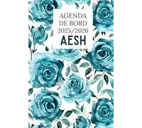 Organiseur 2025/2026 AESH : Agenda de Bord 2025 2026 A5 avec Calendrier scolaire | Planificateur Hebdomadaire, 45 fiches de suivi et pages pratiques - Cadeau AESH d’école