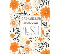 Organiseur AESH 2025/2026: Agenda de Bord AESH 2025 2026| Planificateur Semainier, Calendrier et Vacances Scolaire, 45 Fiches de suivi des élèves en situation de handicap | Format A4.
