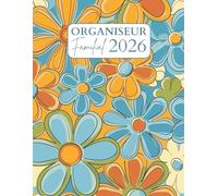 Organiseur Familial 2026: Cinq colonnes Enregistrez les objectifs familiaux pour les 12 prochains mois , allant de janvier à décembre et comprenant les dates de vacances et de célébrations.