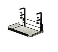 Organiza los cables debajo de tu mesa, estante de almacenamiento colgante eficiente para zonas desordenadas (blanco-L)
