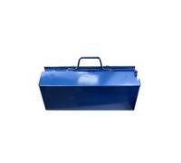 Organización Caja de herramientas de ferretería for el hogar, caja de almacenamiento de hierro engrosado, caja de mantenimiento de mano azul, caja de electricista de grado industrial para el hogar