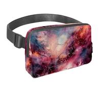 Organización sin esfuerzo sobre la marcha, nuestra bolsa cruzada es la riñonera de viaje imprescindible para hombres y mujeres, perfecta para correr, caminar, senderismo y ciclismo, galaxia verde,