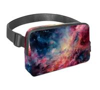 Organización sin esfuerzo sobre la marcha, nuestra bolsa cruzada es la riñonera de viaje imprescindible para hombres y mujeres, perfecta para correr, caminar, senderismo y ciclismo, galaxia verde,