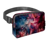 Organización sin esfuerzo sobre la marcha, nuestra bolsa cruzada es la riñonera de viaje imprescindible para hombres y mujeres, perfecta para correr, caminar, senderismo y ciclismo, galaxia verde,