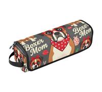 Organizador 2 en 1 de herramientas para el cabello con alfombrilla de hierro I Love Dogs Boxer Mom de gran capacidad, organizador de herramientas para el cabello para herramientas calientes, rizador