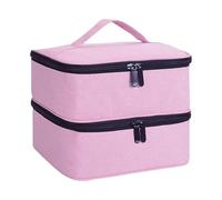 Organizador acolchado para esmalte de uñas, bolsa de almacenamiento de doble capa para botellas, juego de lámparas, estuche de transporte portátil profesional, a, Talla única