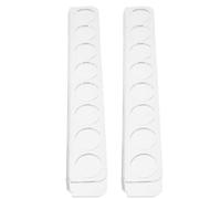 Organizador Acrílico 2 Piezas de 8 Ranuras para Botellas y Viales | Acrílico Transparente, Uso en Nevera y Cocina, Protección Firme, Visibilidad Clara, Mantenimiento Sencillo