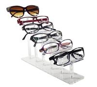 Organizador acrílico para gafas de sol, soporte de exhibición con pantallas de 3/4/6 niveles para el hogar, dormitorio, oficina
