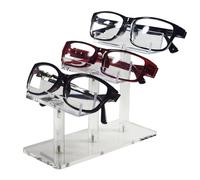 Organizador acrílico para gafas de sol, soporte de exhibición con pantallas de 3/4/6 niveles para el hogar, dormitorio, oficina