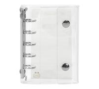 Organizador Adhesivo-PVC Estético Claro Binder, Álbum De Aglutinante, Cuaderno De Tamaño M5 A 5 Anillos, Planificación De Scrapbooking | Sticker Collector Keeper, Organizador Del Diario De Viaje