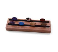 Organizador antideslizante para púas de guitarra, soporte de exhibición de madera, clip para instrumentos musicales, soporte de madera duradero