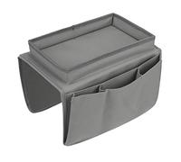 Organizador antideslizante para reposabrazos de sofá con bandeja para tazas, soporte para silla, brazo y TV, para sillón reclinable, sillón, mesita de noche, bolsillos de almacenamiento, bolsa para