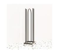 Organizador apilable con 4 ruedas, soporte de almacenamiento móvil 2 en 1 para lavandería, centro comercial,