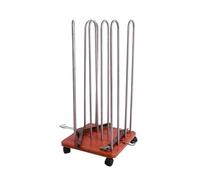 Organizador Apilador De Perchas, Carrito 4 Lados, Estante Almacenamiento For Capacidad 120, Lavandería Y Centro Comercial