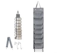 Organizador Armario Colgante, Organizador de Armario, Organizadores Taquilla con 16 Bolsillos de Malla, para guardar Pantalones de Yoga, Toallas, Bufandas, Almacenamiento Doble Cara, Tejido Oxford