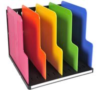 Organizador Armario Modulotop Negro Multicolor Vertical 5 Compartimentos EXACOMPTA
