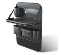 Organizador Asiento Coche con Mesa Plegable para Mercedes-Benz B-Class (W246 W247 2005-2025 2026), Protector Respaldo en Cuero PU Impermeable con Soporte para Tablet, Bolsillos de Almacenamiento