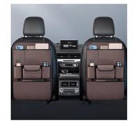 Organizador Asiento Coche para Ford Edge C-MAX Farris Ecosport Escape, Organizador Asiento Coche Niños, Universal Multi-Bolsillo Protector Trasero, Fácil de Limpiar Organizador(Brown,Two)
