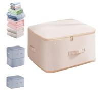 Organizador autocomprimible que ahorra espacio, organizador de compresión que ahorra espacio para edredones, ropa y textiles, resistente al agua y al polvo (beige*1, XL)