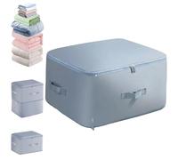 Organizador autocomprimible que ahorra espacio, organizador de compresión que ahorra espacio para edredones, ropa y textiles, resistente al agua y al polvo (azul, 1, XL)