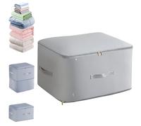 Organizador autocomprimible que ahorra espacio, organizador de compresión que ahorra espacio para edredones, ropa y textiles, resistente al agua y al polvo (gris x 1, XL)