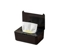 Organizador Automático De Caja Almacenamiento Con Tapa Abatible For Toallitas Húmedas, Pañuelos, Máscaras, Solución Práctica For El Hogar Y La Oficina(Short Black)