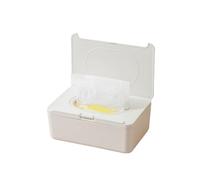 Organizador Automático De Caja Almacenamiento Con Tapa Abatible For Toallitas Húmedas, Pañuelos, Máscaras, Solución Práctica For El Hogar Y La Oficina(Short White)