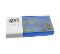 Organizador automático de píldoras - Dispensador automático de píldoras USB intermitente con alarma, alerta de alarma de caja de pastillas de viaje vibración de 7 ranuras para píldoras Suplemento de