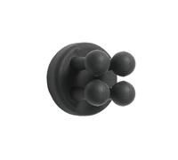 Organizador BañO Gancho de silicona for baño, soporte for maquinilla afeitar, gancho almacenamiento, estante for afeitadora pared, organización soportes for cepillos dientes(Black Rack,1 piece)