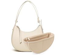 Organizador Bolsos Bolso Universidad Bolsa Organizadora, Bolsa Interior en Forma de Media Luna Bolso de Fieltro de Tamaño 19*8.5*4.5CM Gran Capacidad con Múltiples Bolsillos Apto para Bolsos