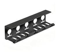 Organizador Cables Bajo Escritorio Sin Taladro, Canaletas para Cables Adhesivas para Gestión de Oficina Gaming Desk(40cm/16in)