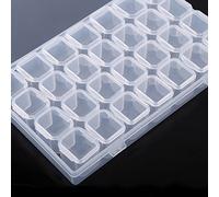 Organizador Caja De Almacenamiento, Rejilla De Plástico Tableta Medicina Píldora Joyero Organizadores Contenedor De Almacenamiento Para Clasificar Cuentas Pendientes Collares