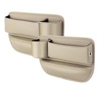Organizador Coche Asiento para BMW 2 Serise G42 Coupé 2021 2022 2023 2024 2025 2026, Cuero Accesorios Multifunctional Seat Organizer Caja Almacenamiento Lateral,B-Beige