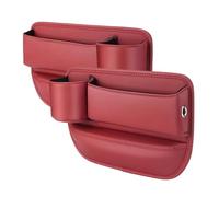 Organizador Coche Asiento para BMW 6 Series GT G32 2017-2023 2024 2025 2026, Cuero Accesorios Multifunctional Seat Organizer Caja Almacenamiento Lateral,C-Red