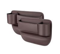 Organizador Coche Asiento para Suzuki MR Wagon 2001 2002 2003 2004 2005 2006, 2 Piezas Cuero Caja de Almacenamiento para Asiento con Portavasos, Accesorios Coche,Brown