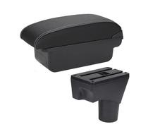 organizador coche Para Nissan Para Marzo Para Micra K13 Caja Reposabrazos 2010-2022 Accesorios Piezas Almacenamiento Brazo Coche(C3 Black white NOUSB)