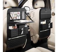 Organizador Coche para Tesla Model 3 Model X Model Y 2021 2022 2023 2024,Organizador de Asiento de Coche con Mesa Plegable Multi Bolsillo Almacenamiento De Coche Niños,2pcs-A
