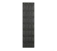 Organizador colgante de 24 y 28 bolsillos para puerta con ganchos para zapatos, pantuflas, cinturones, bufandas, accesorios en armario, despensa, baño, cocina (28 bolsillos, gris)